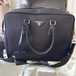 Black leather breifcase